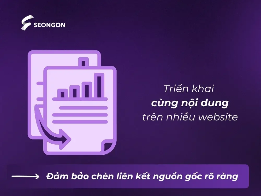 Triển khai cùng nội dung trên nhiều website