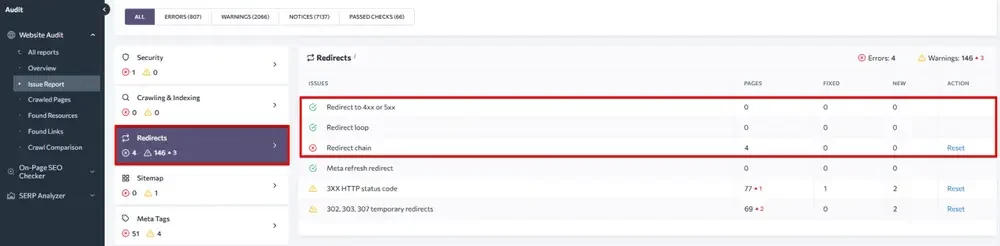 Việc chuyển hướng quá nhiều hoặc chuyển hướng lỗi làm chậm website