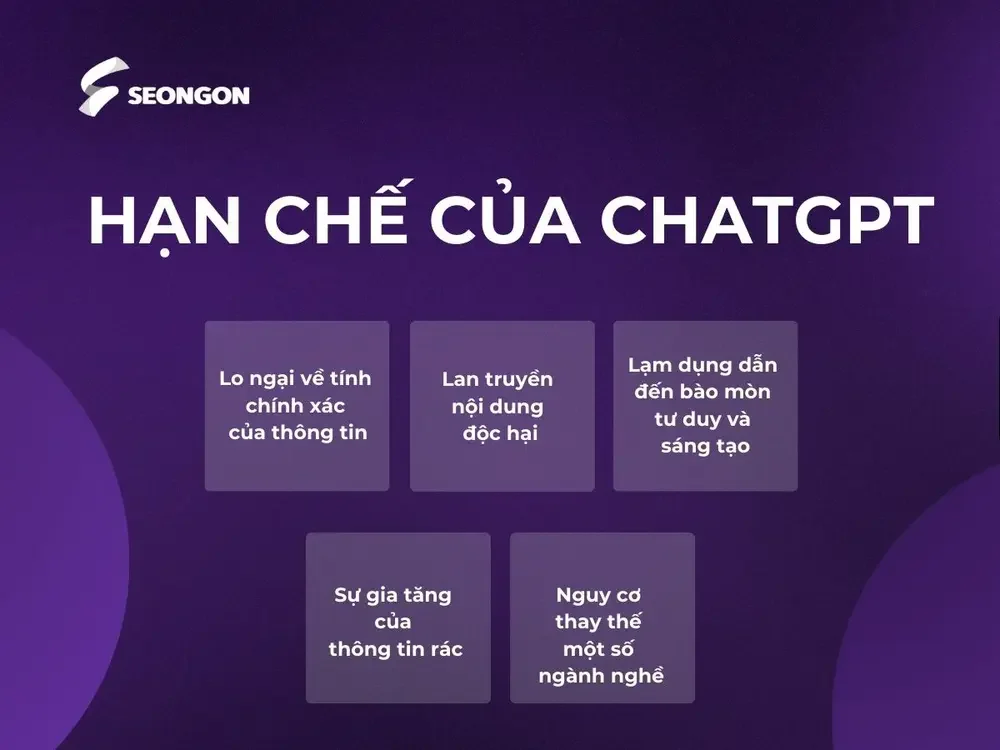 Hạn chế lớn nhất của ChatGPT là thông tin không hoàn toàn chính xác