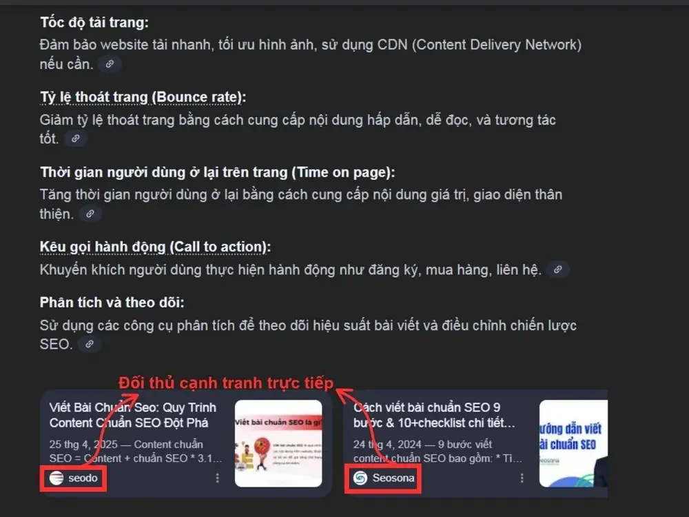 Nghiên cứu top 10 đối thủ cạnh tranh trực tiếp trên AIO