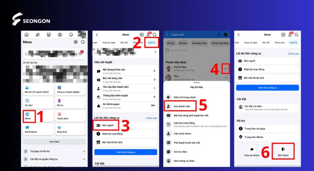 Hướng dẫn xóa nhóm trên Facebook bằng điện thoại Android và IOS