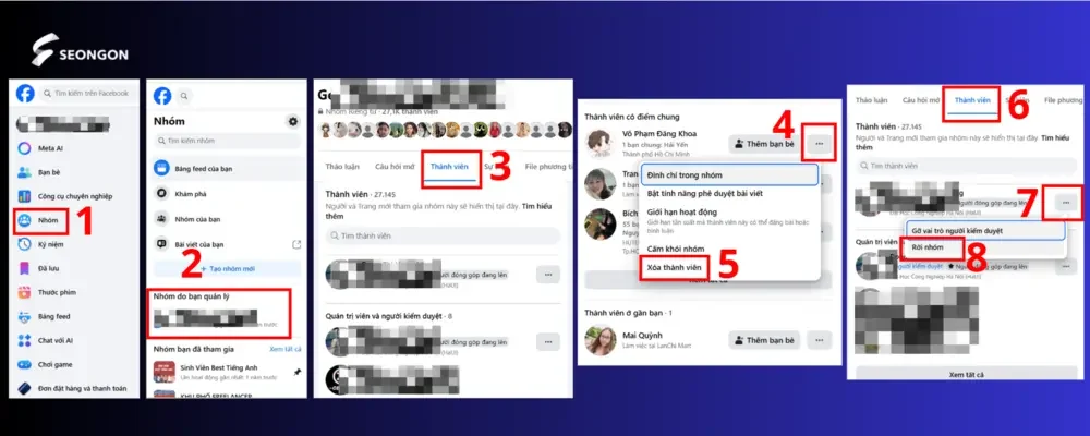 Hướng dẫn xóa nhóm trên Facebook bằng máy tính.