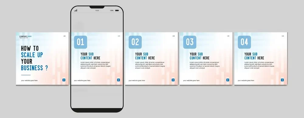 Người đọc cần nhấn vào biểu tượng mũi tên để xem các slide trước và sau