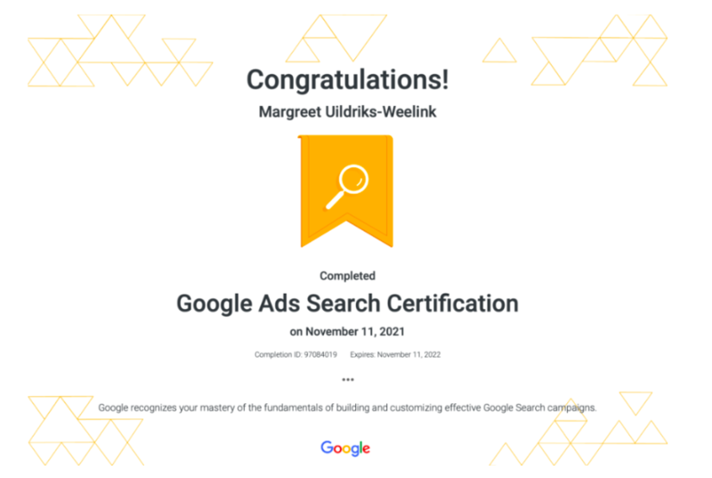 Học viên sẽ trải qua hơn 200 phút để có được chứng chỉ Google Ads 