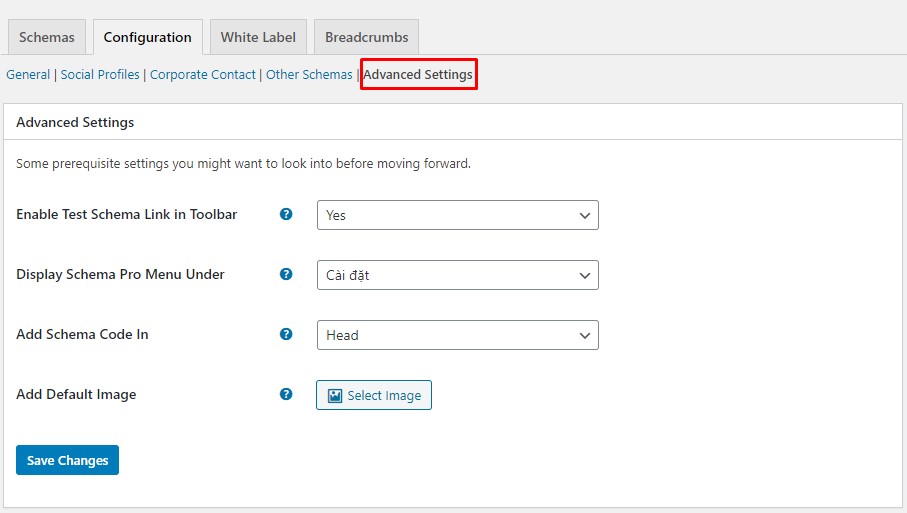 Advanced Setting