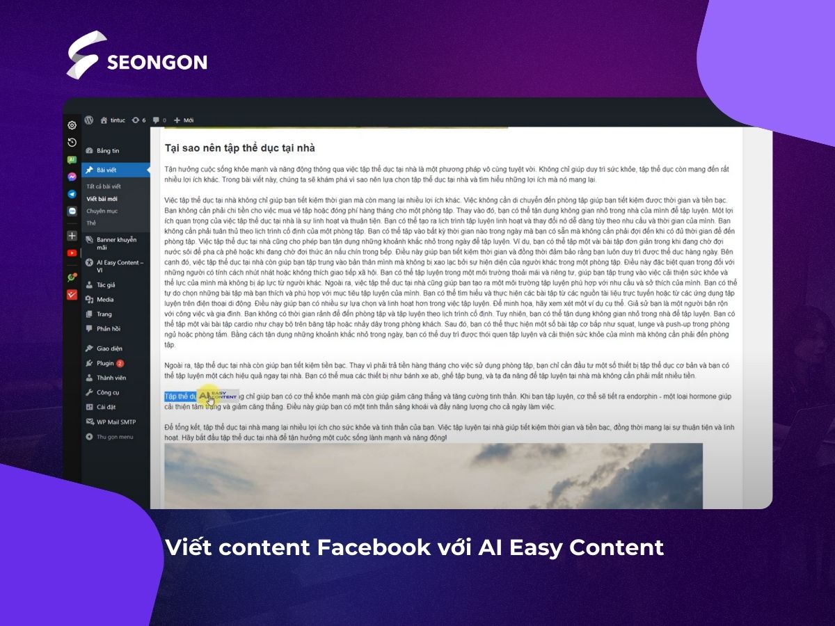 AI Easy Content giúp đơn giản hóa các bước viết content mà vẫn tạo ra nội dung tối ưu