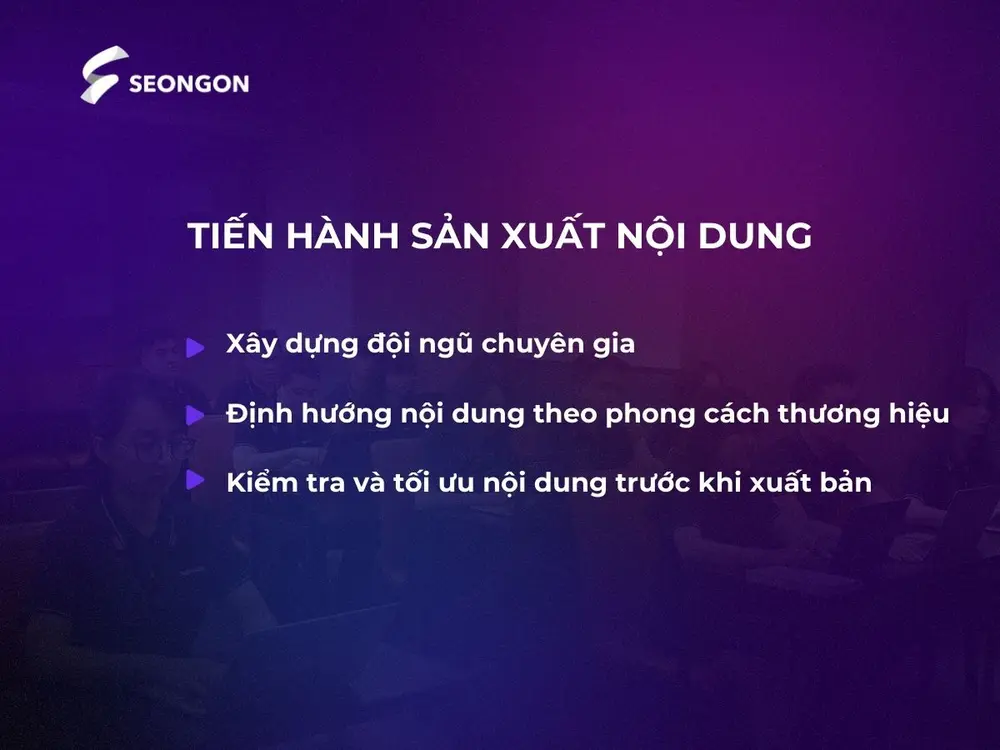 Bắt tay vào sản xuất nội dung