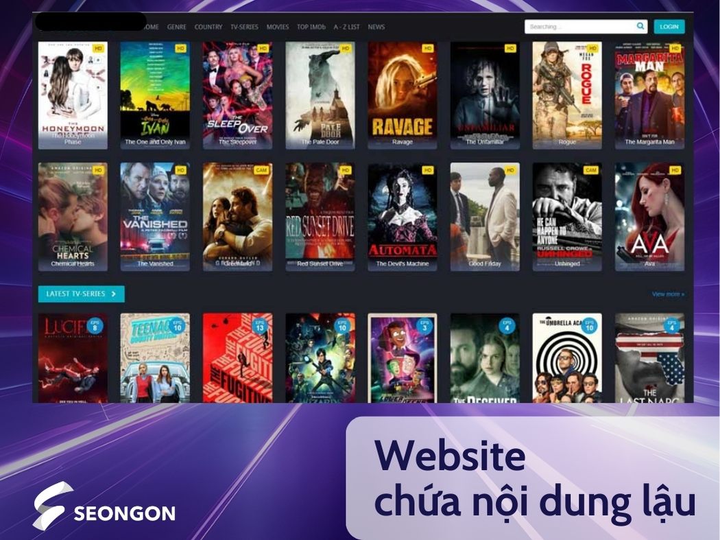 Các trang chia sẻ phim lậu vi phạm bản quyền