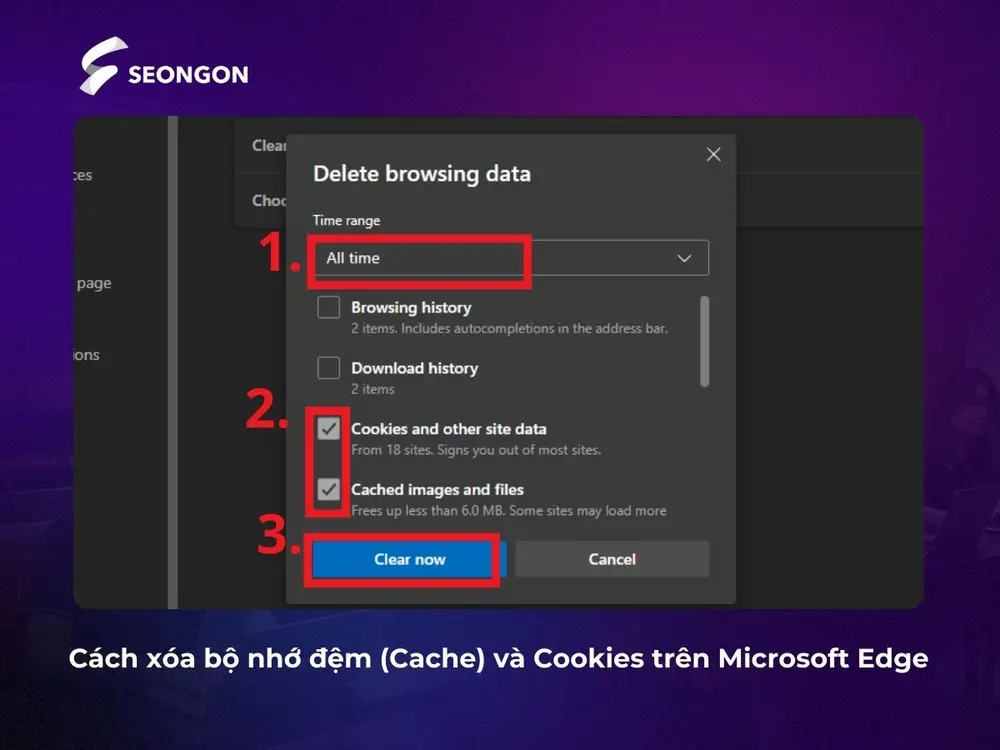 Cách xóa bộ nhớ đệm (Cache) và Cookies trên Mozilla Firefox