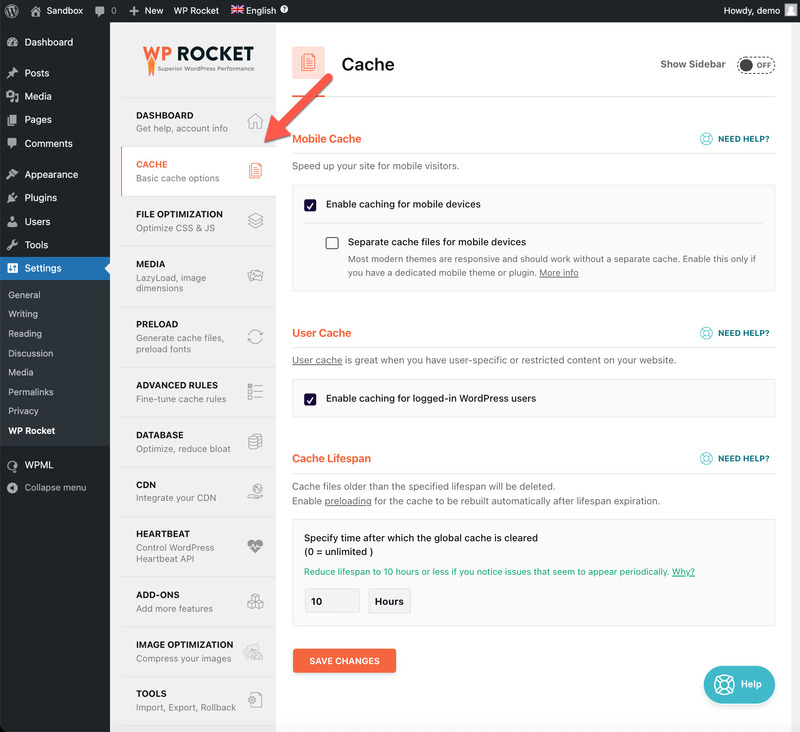 Để tối ưu tốc độ tải trang, bạn có thể cài đặt Plugin WP Rocket trên WordPress
