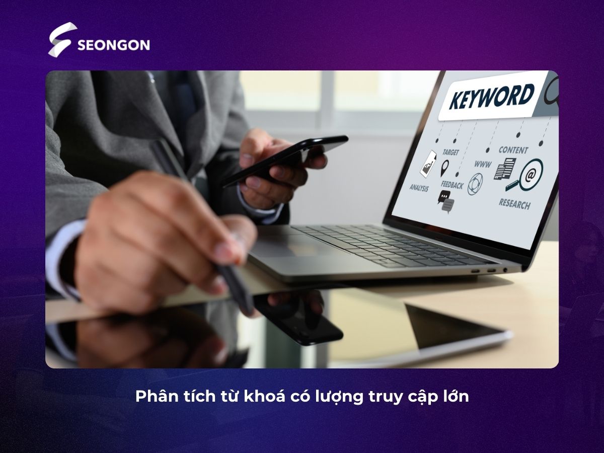 Cần phân tích những từ khoá có lượng truy cập vào web lớn