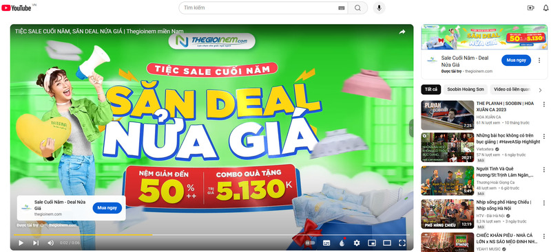 Chi phí quảng cáo trên YouTube 1 tháng cũng thay đổi khi có yếu tố mùa vụ
