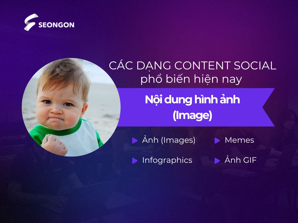 Có 4 dạng nội dung hình ảnh phổ biến hiện nay