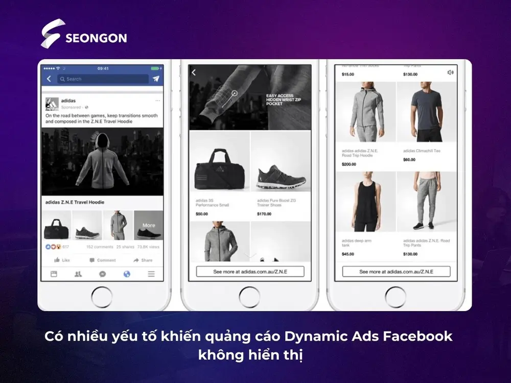 Có nhiều nguyên nhân gây ra sự không hiển thị của Dynamic Ads Facebook