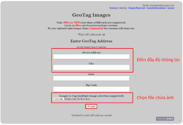 Công cụ geotag online