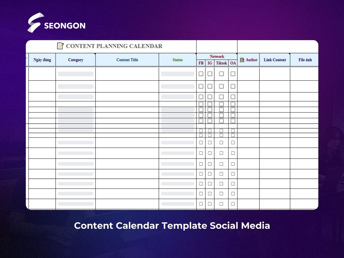 Content Calendar Social Media giúp bạn sắp xếp lịch trình và quản lý nội dung khoa học