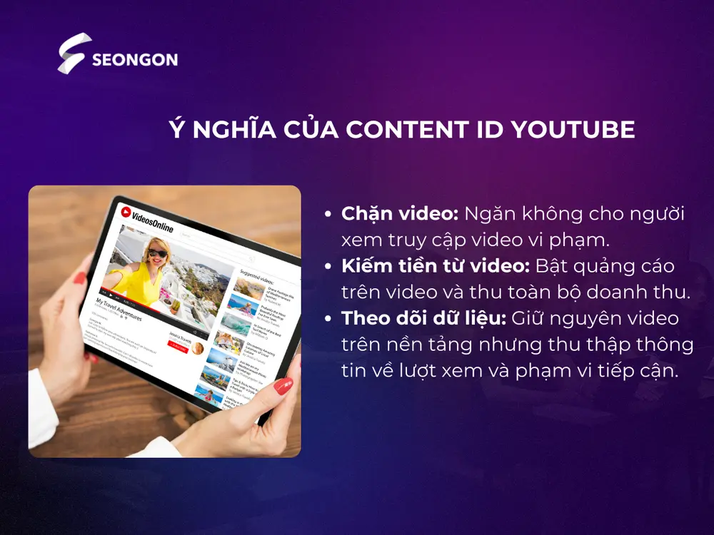 Content ID Youtube giúp người dùng kiếm tiền từ video