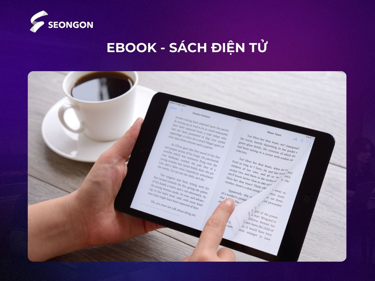 Ebook hiển thị nội dung dưới dạng PDF, giúp tiết kiệm chi phí in ấn
