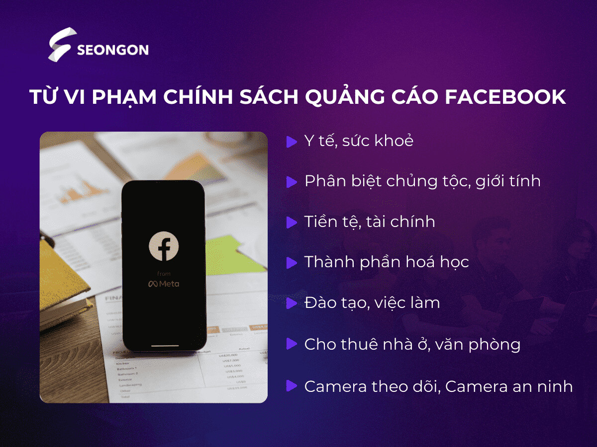Facebook và những từ ngữ bị cấm trong các nội dung quảng cáo theo chủ đề