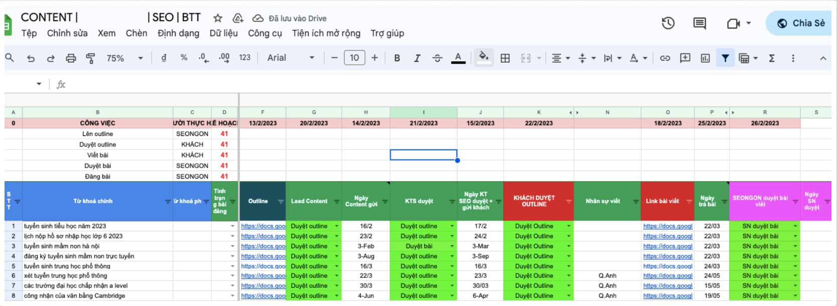 File dự án minh hoạ của SEONGON