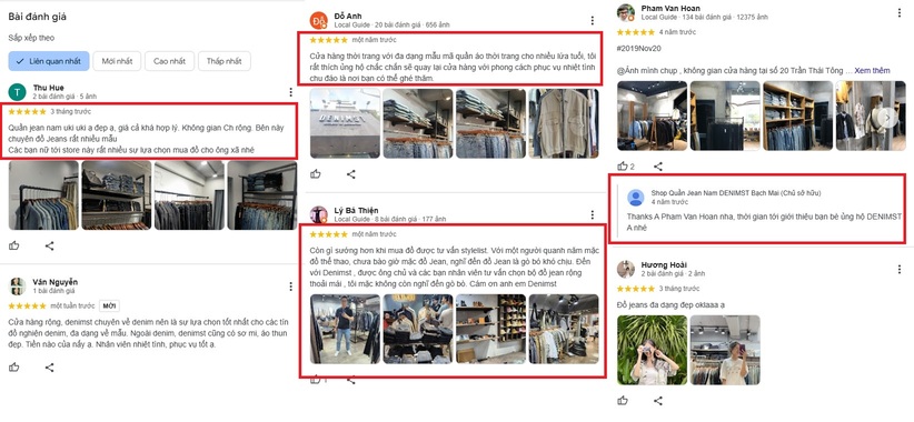 Các bình luận, đánh giá của khách hàng trên Google My Business cũng có tác động đến thứ hạng tìm kiếm địa phương
