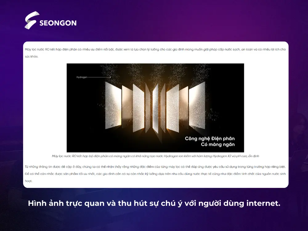 Hình ảnh minh họa giúp truyền tải thông điệp một cách nhanh chóng và hiệu quả