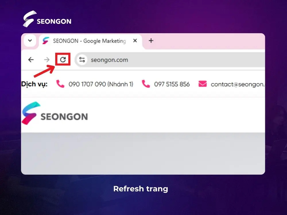 Hướng dẫn tải lại trang khi gặp 503 error