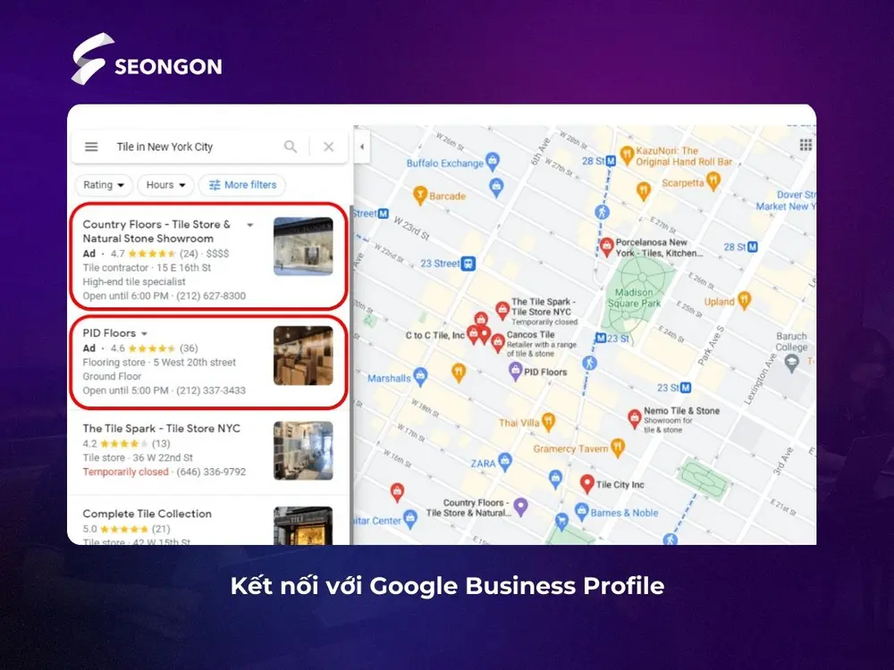 Kết nối với Google Business Profile