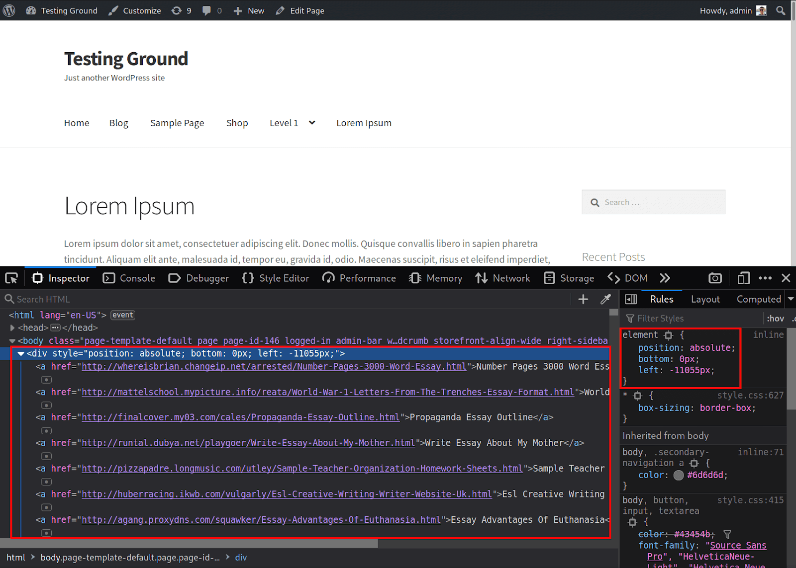 Chiến thuật Black Hat SEO nội dung ẩn