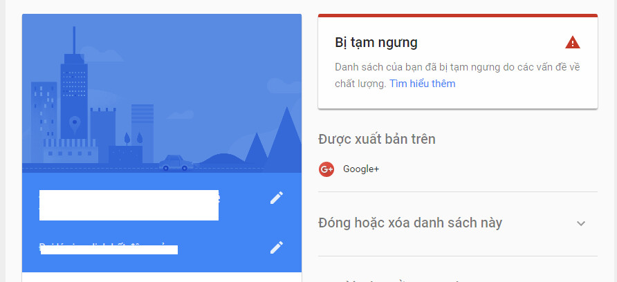 Lỗi doanh nghiệp bị tạm ngưng có thể khắc phục bằng cách gửi phản hồi