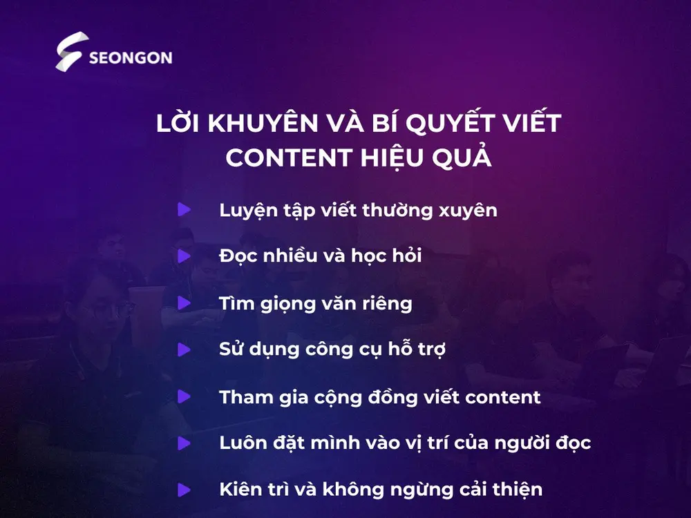 Lời khuyên và bí quyết giúp viết Content hiệu quả