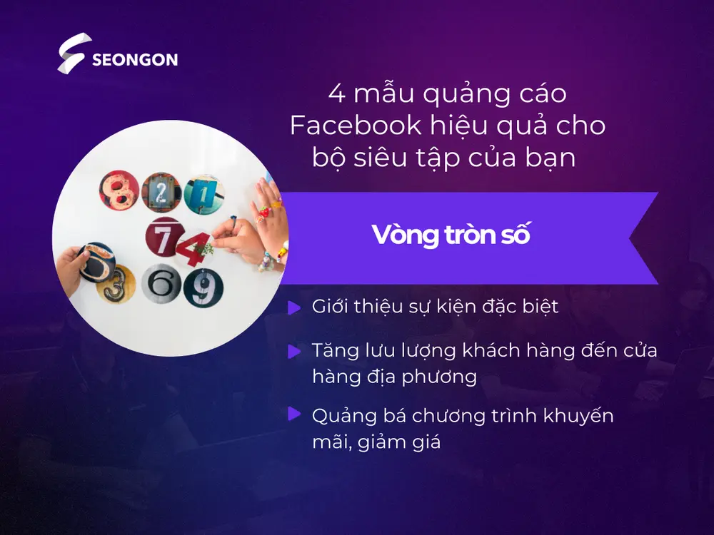 Mẫu quảng cáo vòng tròn số giúp doanh nghiệp thu hút khách hàng ghé thăm