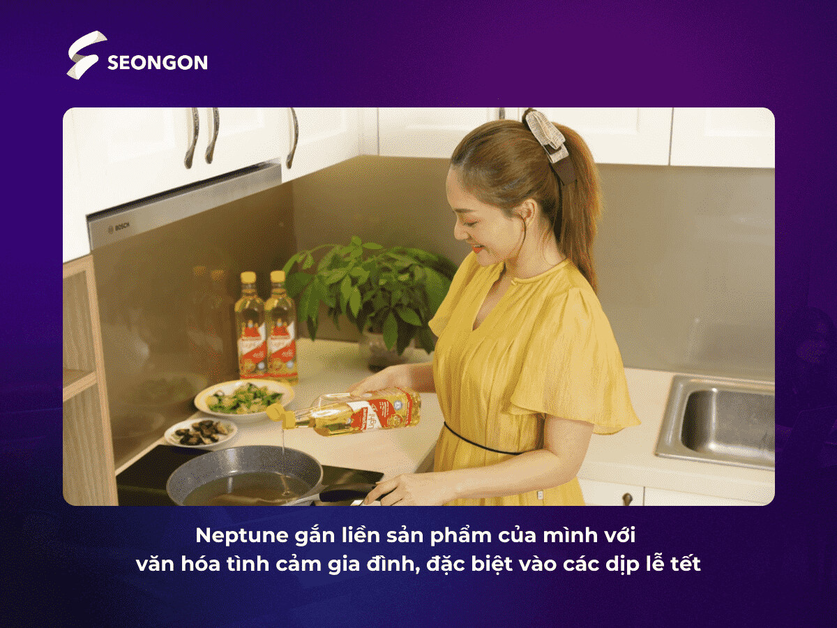 Nhãn hàng dầu ăn Neptune đã thành công tạo dấu ấn mạnh mẽ trong tâm trí khách hàng