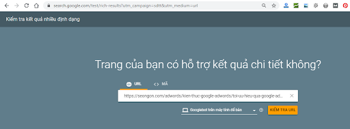 Kiểm tra đã cài URL bất kỳ đã cài schema chưa