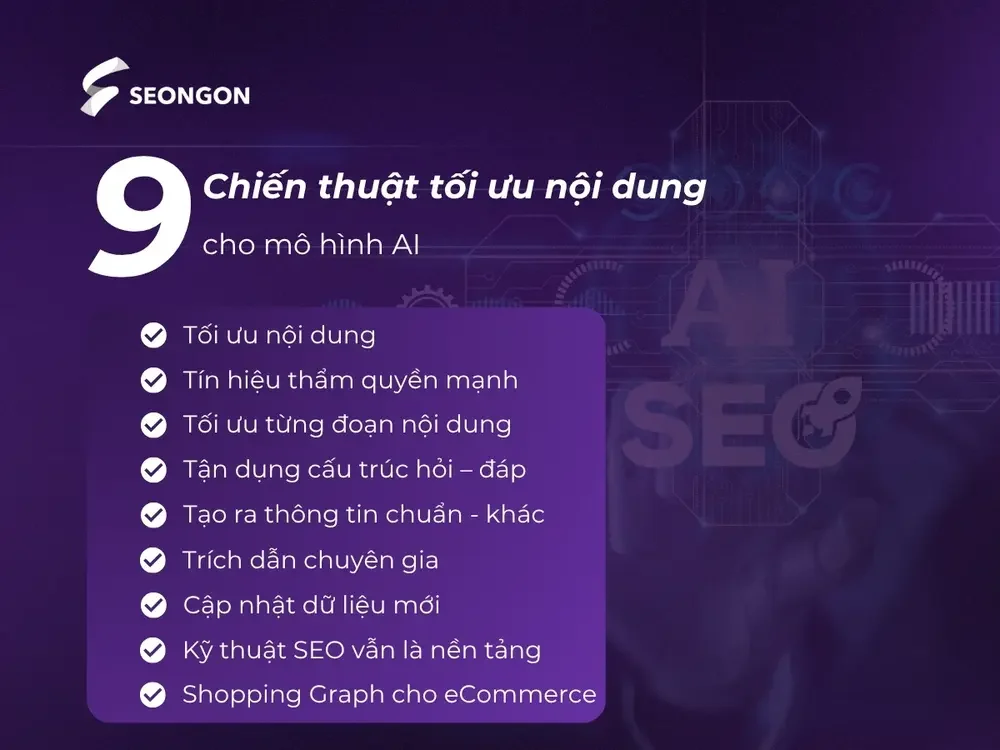 Những chiến thuật tối ưu nội dung cho mô hình AI