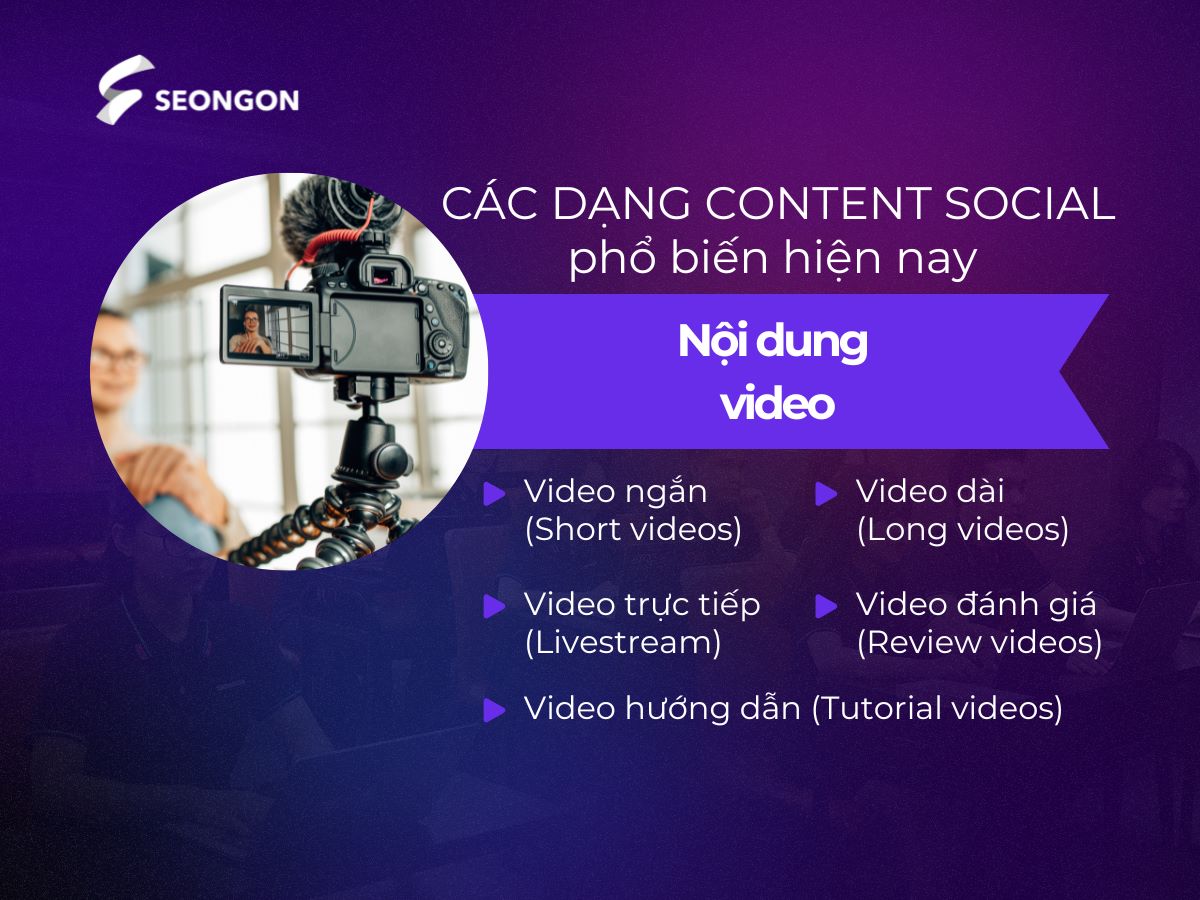 Những dạng nội dung video được ưa chuộng hiện nay