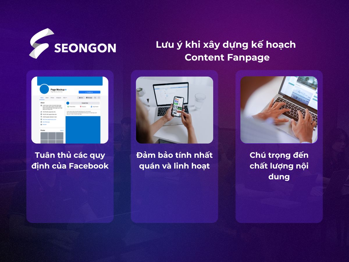 Những lưu ý khi xây dựng content trên fanpgae