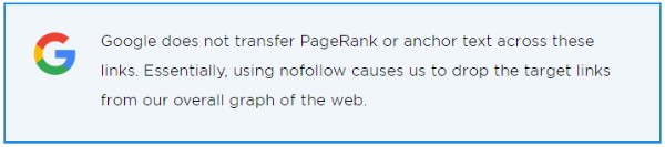 Google nói về thuộc tính nofollow