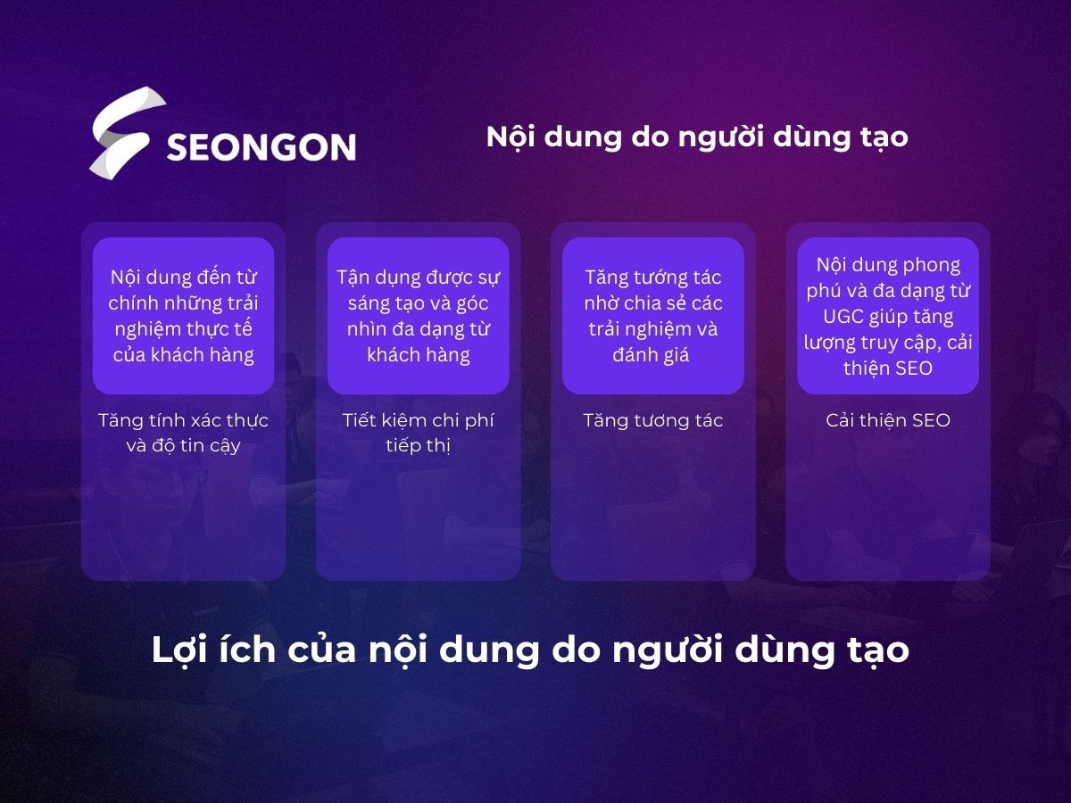 Nội dung do người dùng sáng tạo giúp mang lại nhiều lợi ích cho doanh nghiệp