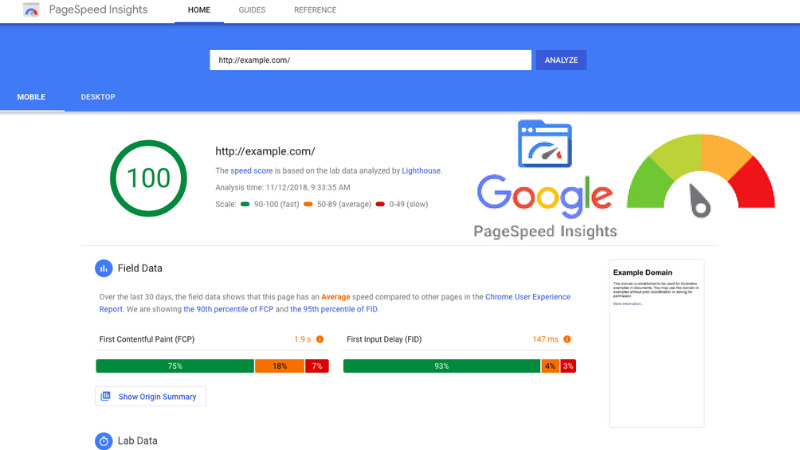 PageSpeed Insights đưa ra dữ liệu về hiệu suất và cách cải thiện