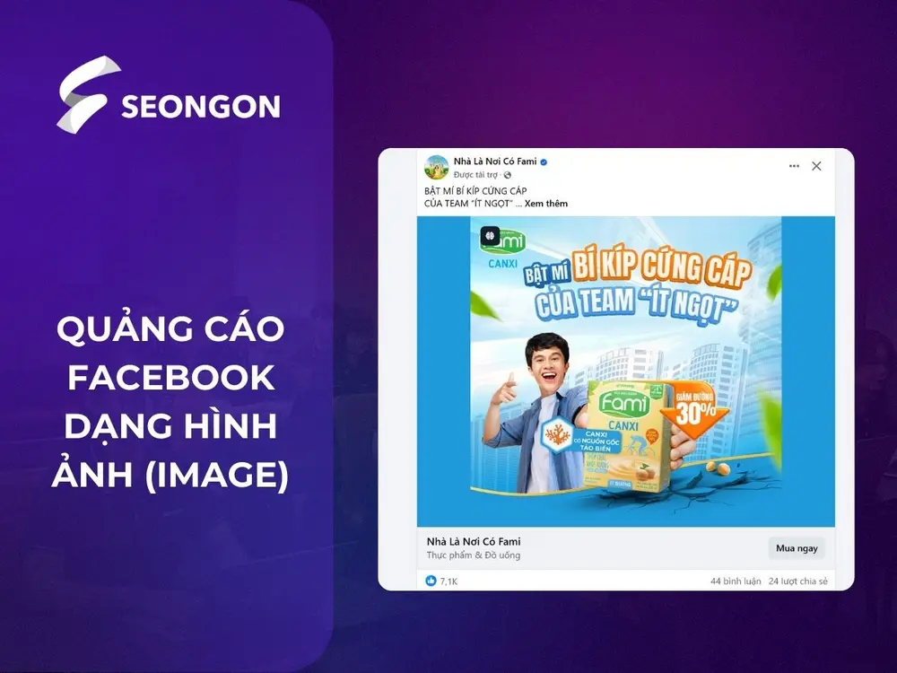 Quảng các Facebook dạng hình ảnh