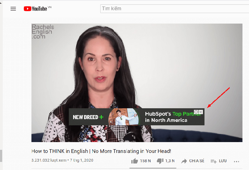 Quảng cáo GDN khi hiển thị trên Youtube