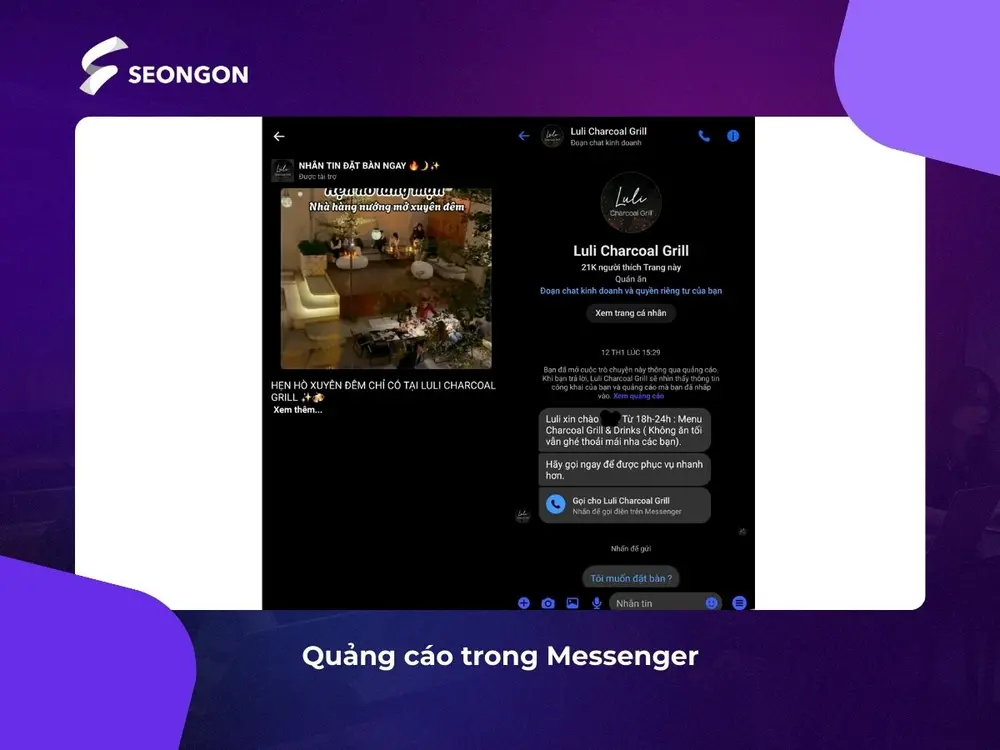 Quảng cáo trong Messenger giúp tối ưu khả năng tiếp cận và chuyển đổi thông qua ứng dụng nhắn tin