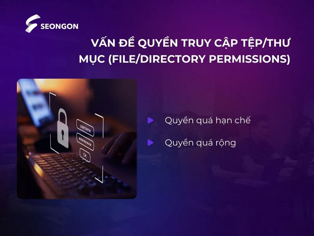 Quyền truy cập tệp/thư Mục gây 500 server error