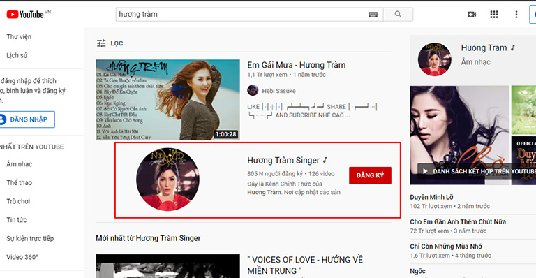 SEO tên kênh YouTube