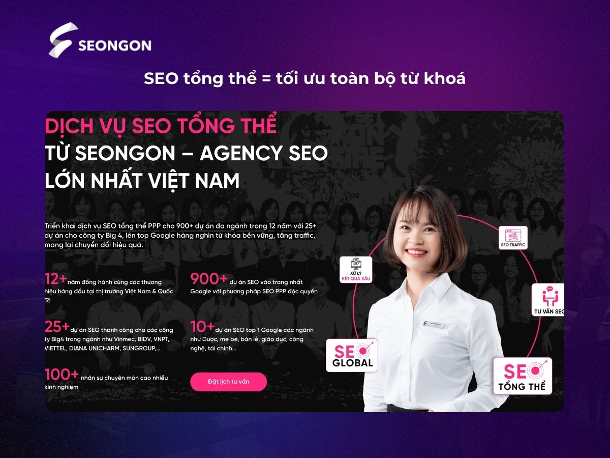SEO tổng thể là chiến lược tối ưu toàn bộ bộ từ khóa
