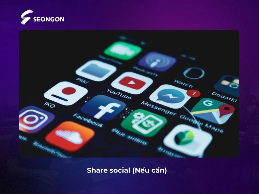 Share Social là bước không bắt buộc khi tối ưu content seo
