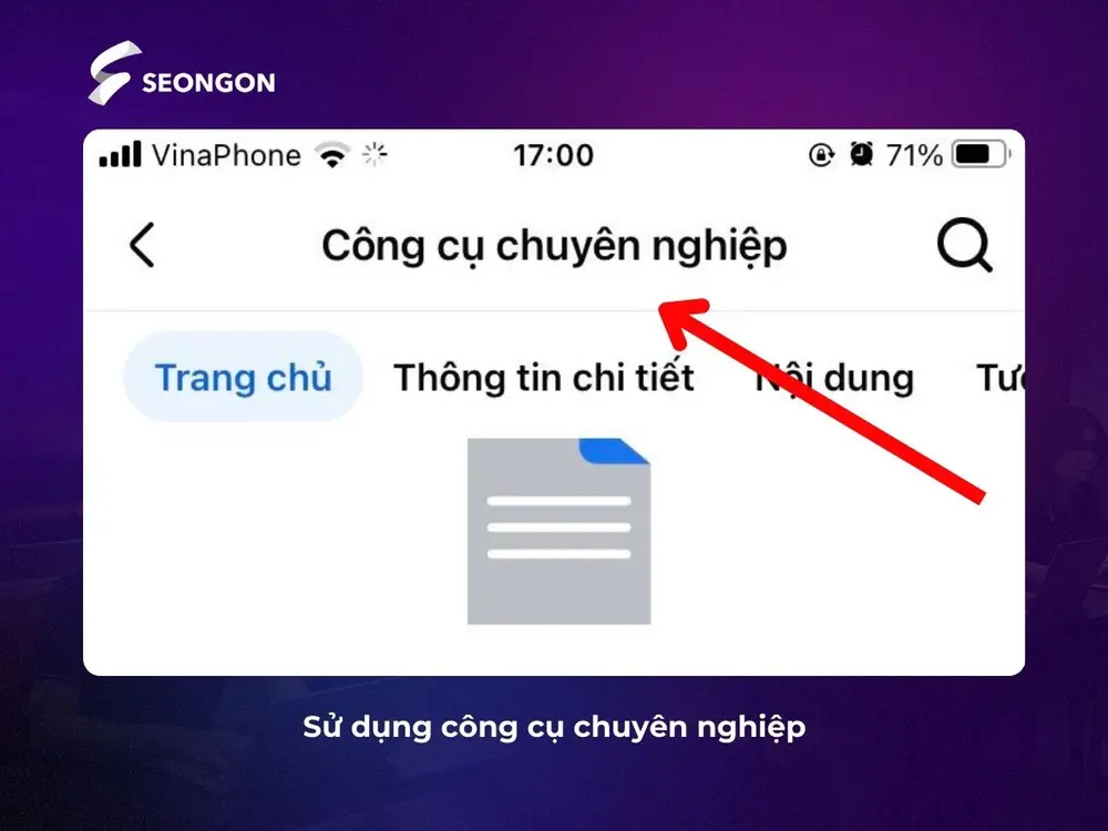 Sử dụng công cụ chuyên nghiệp