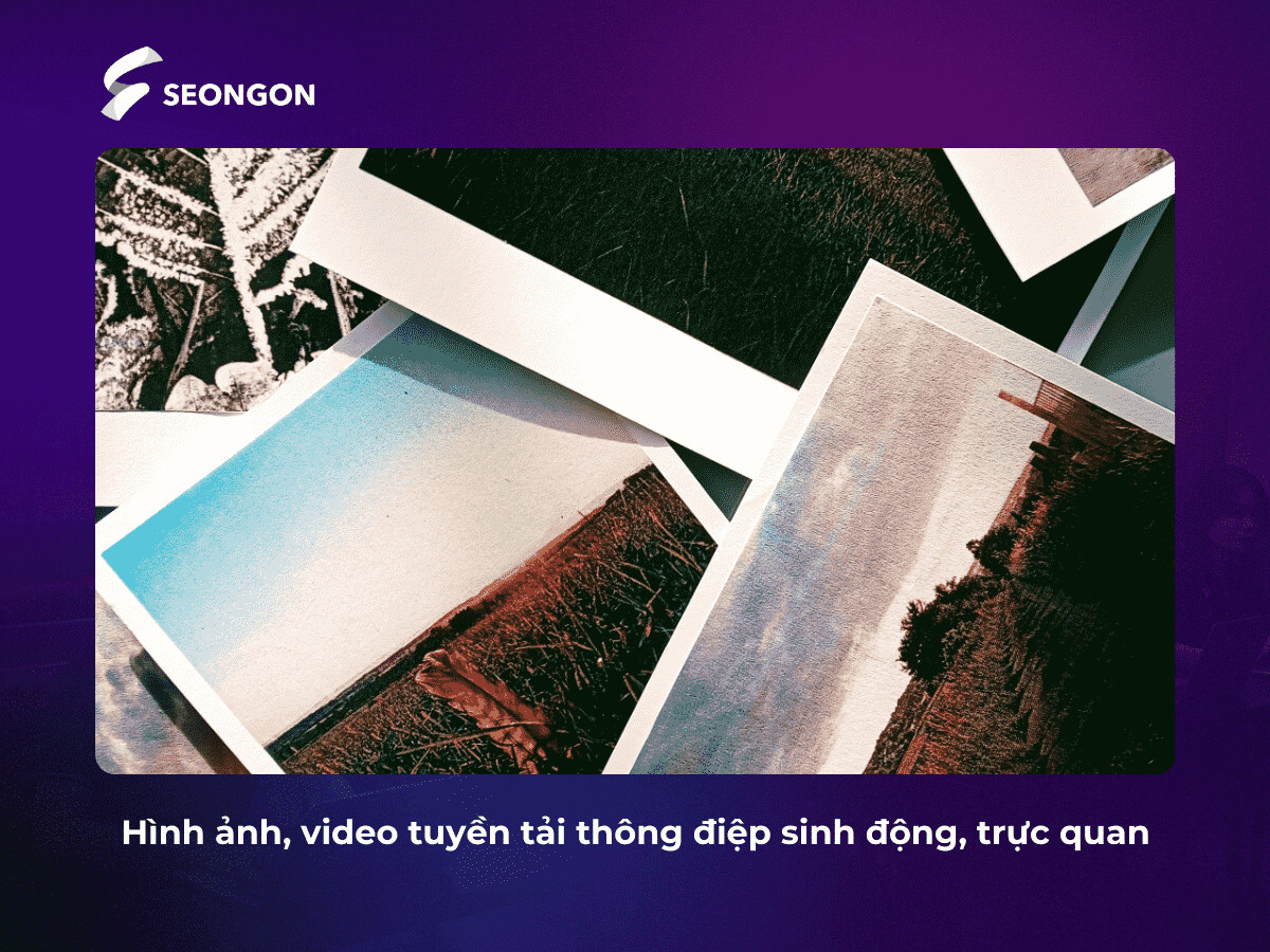 Sử dụng hình ảnh minh họa giúp content Facebook trở nên hấp dẫn, sinh động hơn