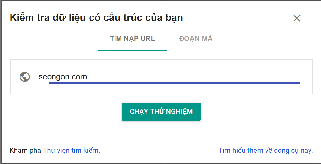 Kiểm tra Schema